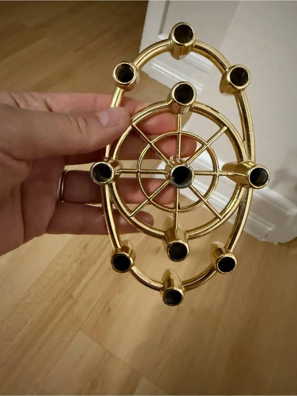 Atomic MCM Metal Candle Holder
